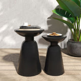Metal S/2 end table 73614.00BLK