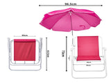 Folding Beach Chair with Umbrella Adults, Lightweight Porable Camping Chair with 265lbs Capacity 73014035
