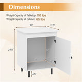 2 white bedside tables with doors 54059730