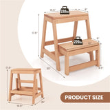 2-Tier Foldable Step Stool - 550 lbs Total Capacity, Multipurpose 74991650