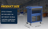 Tool Chest,5-Drawer Rolling Tool StorageCabinet with Enhanced Packaging, DetachableTop Tool Box, W2277P245144