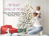 Pre-lit Flocked Artificial Christmas Tree 22778764