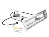 24 x 8-inch Fire Pit Pan Stainless Steel Fire Pit Burner Kit Rectangular Indoor or Outdoor 28311082