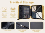 28" Large Suitcase, ABS Hardshell, Upgraded Crack-Resistant Iron Handle, Combination Lock, 360&deg W2787P536187
