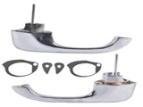2x Chrome Exterior Door Handles Fits for Chevy Camaro Pontiac Firebird 1967-1969 44247993