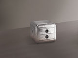 Aluminum 2-Drawer End Table B062P209061