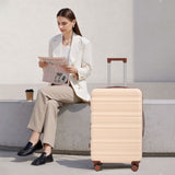 3 in 1 20"/24"/28" 3 pcs/set in ABS Spinner Wheel Luggage, Carry on Suitcase, Matching Color, 80795669