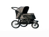 Gray 3-Wheel Pet Stroller for Small & Medium Dogs, Adjustable Canopy, Safety Tether, Storage 30589154