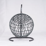 Cat Swing Bed with Stand & Cushion, Cat Egg Chair with Rattan Wicker Appearance, Indoor Hanging W2500P283882
