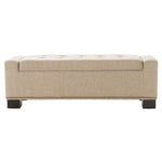 ZUN CHELSEA STORAGE OTTOMAN W/STUDS 54574.00F