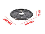 Passenger Side 12" Hydraulic Brake Backing Plate Compatible with 7,000 lb Trailer Axles Mounts to 63952071