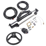 Hydraulic Steering System w/2 x 14ft Hoses & Hydraulic Cylinder HO5114 Replacement for Boats 56488201