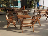 Modern Mid Century Dining Chair, Rattan Accent Chairs, Comfy Armchairs, Outdoor Wood Chairs with 35604800