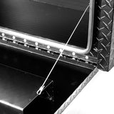 24 inch aluminum underbody truck tool box heavy duty underbed toolbox tool storage organizer chest W2680P304278