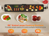 35" large electric grill with adjustable temperature 24130882