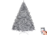 8 FT Pre-lit Artificial Christmas Tree, Hinged Xmas Pine Tree with 1350 Branch Tips, 500 Lights and 09538432