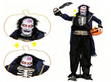 Halloween Animatronic Undead Pirate Captain Decoration, 6FT Life Size with Eerie Sounds Movable Arms 50671546