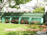 Portable Tunnelhouse, 13' L x 3' W x 2.5' H, 4 Zippered Doors, Water/UV Resistant PE Cover, 53375401
