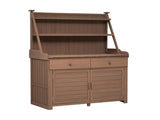 65inch Garden Potting Bench Table, Fir Wood Workstation with Storage 65666221