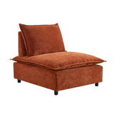 Modern Upholstered Chair Leisure Sofa Lounge Chair Removable Pillow - Armless Accent Chair for W1765P190104
