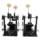 ZUN Wool Felt Hammer Double Drum Pedal Professional Double Bass Drum Pedal Black 75386905