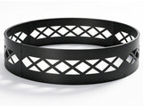 40in Fire Ring, Diamond Lattice Pattern, Round, Iron 48587581