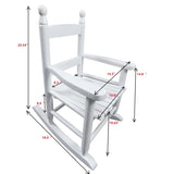 ZUN Children's rocking white chair- Indoor or Outdoor -Suitable for kids-Durable 42338091