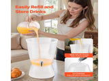 2.64 Gallon Beverage Dispenser with Spigot and Ice Chamber, Plastic Drink Dispenser for Juice, Iced 93070471