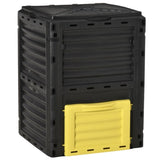 300L Garden compost bin with 48 vents Yellow 21531439
