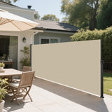Retractable Side Screen Awning, UV Resistant, Waterproof, Patio Privacy Screen for Garden, Balcony, W419P286385