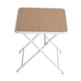 Modern folding square table - indoor and outdoor multi-functional table - polypropylene tabletop W3450P323340