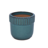 3 Pieces Ceramic Flowerpot, Modern Indoor Outdoor Planter for Garden & Patio - Antique Blue W3273P321474