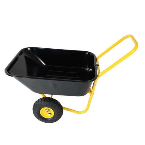 ZUN Two-wheeled barrow, garden cart, 10-inch pneumatic wheels 93682304