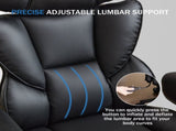 Office Chair with Foot Rest and Waist Lumber Support, Ergonomic Gaming Chair with Adjustable Height 63577105