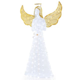5ft Pre-Lit Christmas Angel Decor, 150 LED Lights , IP44 Weatherproof Xmas Decoration 84531694