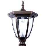 Mailbox/Post Light Combination Kit , Post with Mailbox, Fluted Base, Decorative Modern Mailbox with W465P230043