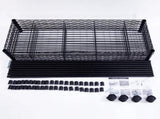 5-Layer Plastic Coated Iron Shelf with 1.5" Nylon Wheels 165*90*35 Black 40565502