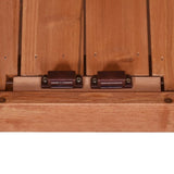 Outdoor 39" Potting Bench Table, Rustic Garden Wood Workstation Storage Cabinet Garden Shed with 79309434