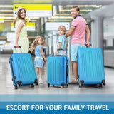 Curved Vertical Stripe 3-in-1 Trolley Case - Royal Blue 53824711