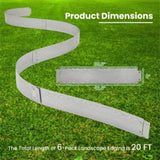 Galvanized Metal Landscape Edging Includes 6 Flexible Panels 30239382