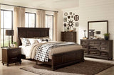 ZUN Solid Transitional Style Bedroom 1pc Chest of Drawers Driftwood Charcoal Finish Wooden Furniture B011P208523