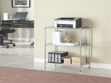 Concise 3 Layers Carbon Steel & PP Storage Rack Silver 58951684