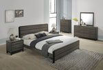 ZUN Ioana Antique Grey Wood 6-piece Queen Size Bedroom Set, Dresser, Mirror, 2 Night Stands , Chest T2574P202559