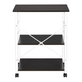 ZUN Baker's Rack 3-Tier Kitchen Utility Microwave Oven Stand Storage Cart Workstation Shelf 12245618