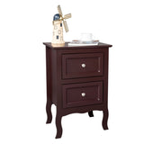 2pcs Country Style Two-Tier Night Tables Large Size Grown 85450800