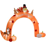 ZUN Christmas Inflatable Gingerbread House Archway 12234103