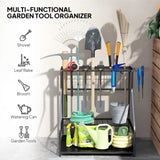 3-Tier Garden Tool Organizer with Hooks 86103171