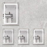 20 X 28 inch Bathroom Medicine Cabinet with Mirror Wall Mounted LED Bathroom Mirror Cabinet with W173894722