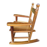 ZUN Children's rocking oak chair- Indoor or Outdoor -Suitable for kids-Durable 88851000