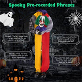 4.5FT Halloween clown decoration with LED eyes and phrase recording 44208862